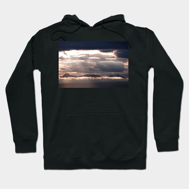 West Highland Mountains amongst the clouds, Scotland Hoodie by richflintphoto